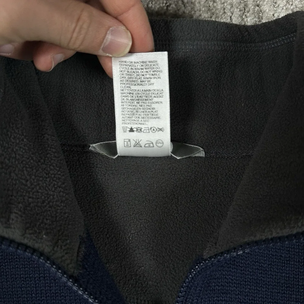 The North Face A5 Series‎ 1/4 Zip Sweater Pullover Wool Blend Men's L Blue